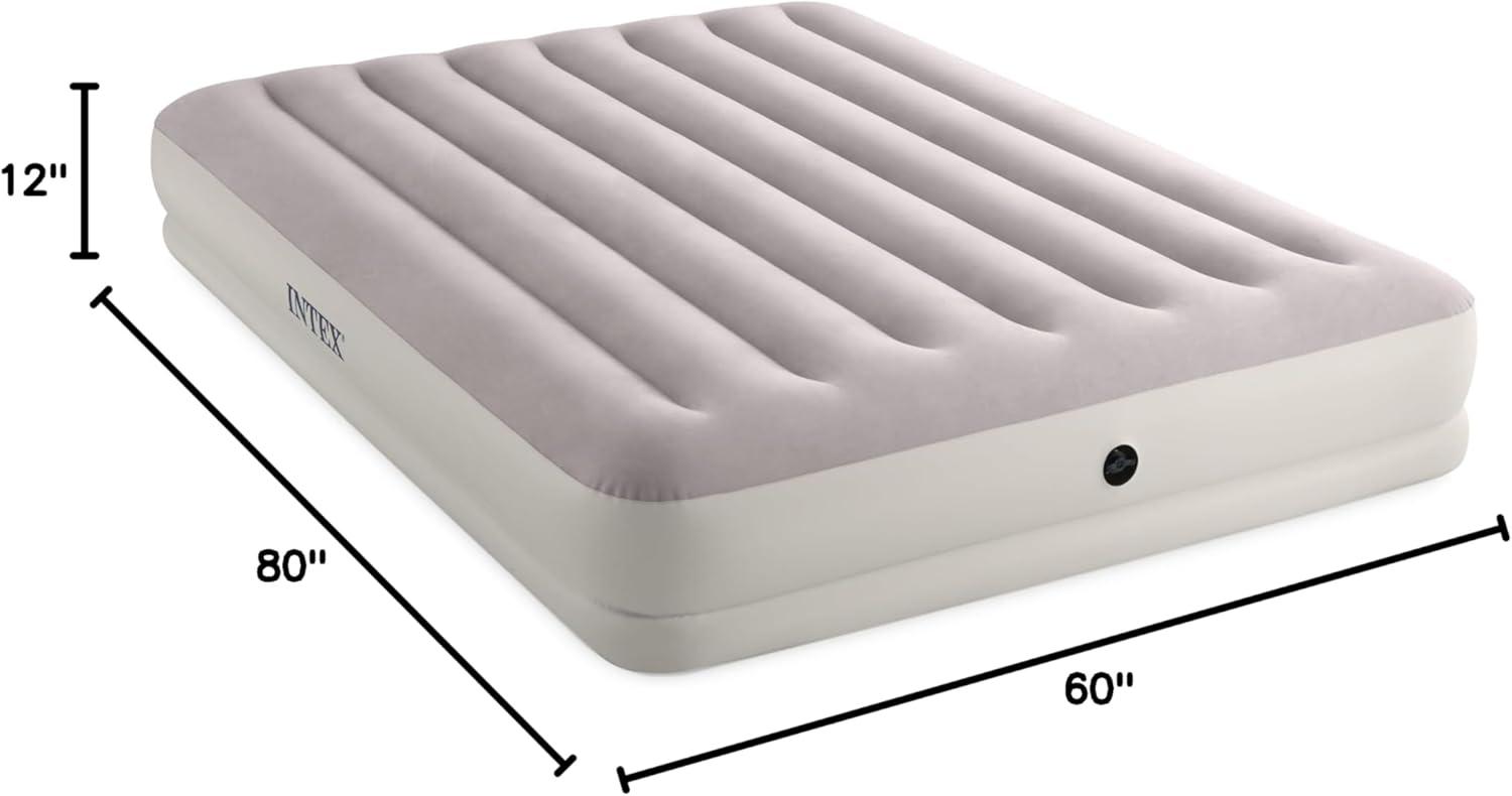 imageIntex 64177E DuraBeam Standard Prestige MidRise Air Mattress FiberTech Twin Size Quickfill USB Air PumpDuraBeam Standard Prestige MidRise Air Mattress