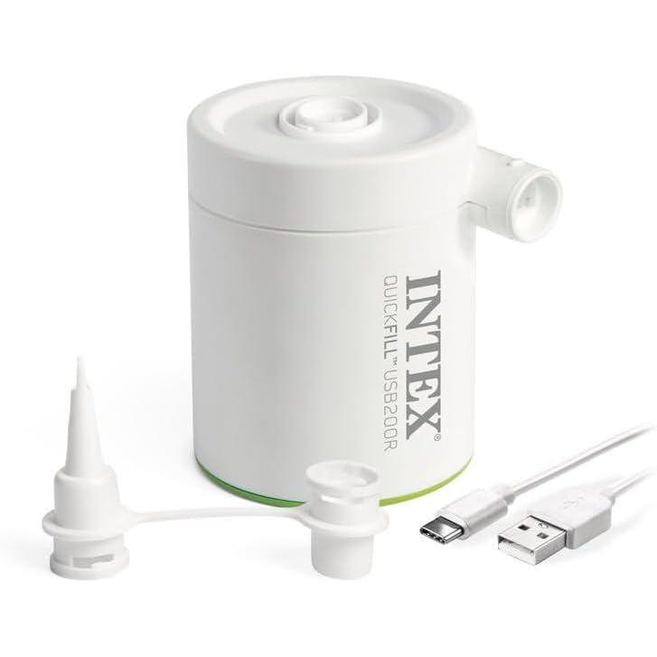 imageINTEX QuickFill Electric Air Pump Inflates and Deflates Air Mattresses Inflatable Kayaks Boats Toys70CFM