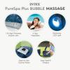INTEX 28429EP PureSpa Plus Bubble Massage Spa Set: Includes – 2 Contoured Headrest – LED Light – 4 Person Capacity – 77″ x 28″(Cobalt)