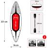 INTEX Challenger Inflatable Kayak Series: Includes Deluxe 86in Kayak Paddles and High-Output Pump – SuperStrong PVC – Adjustable Seat with Backrest – Removable Skeg – Cargo Storage Net(2-Person)