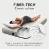 Intex 64102E Dura-Beam Standard Single-High Air Mattress: Fiber-Tech – Full Size – 10in Bed Height – 600lb Weight Capacity – Pump Sold Separately(Twin)