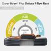 Intex 64135ED Dura-Beam Plus Deluxe Pillow: Fiber-Tech – Queen Size – Built-in Electric Pump – 16.5in Bed Height – 600lb Weight Capacity(King)