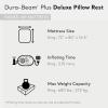 Intex 64135ED Dura-Beam Plus Deluxe Pillow: Fiber-Tech – Queen Size – Built-in Electric Pump – 16.5in Bed Height – 600lb Weight Capacity(King)