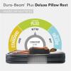 Intex 64135ED Dura-Beam Plus Deluxe Pillow: Fiber-Tech – Queen Size – Built-in Electric Pump – 16.5in Bed Height – 600lb Weight Capacity(Twin)