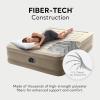 Intex Dura-Beam Deluxe Ultra Plush Air Mattress : Fiber-Tech – Built-in Electric Pump – 18in Bed Height – 300lb Weight Capacity – Twin Size(Queen)
