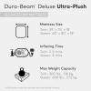 Intex Dura-Beam Deluxe Ultra Plush Air Mattress : Fiber-Tech – Built-in Electric Pump – 18in Bed Height – 300lb Weight Capacity – Twin Size(Twin)