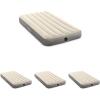 Intex 64102E Dura-Beam Standard Single-High Air Mattress: Fiber-Tech – Full Size – 10in Bed Height – 600lb Weight Capacity – Pump Sold Separately(Twin (Pack of 4))