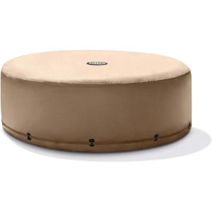 Intex 28523E PureSpa Energy Efficient Spa Cover: Extra Insulation and Minimizes Heat Loss – Protects Spa from Punctures and Weather Damage – Safety Buckle – Fits 4 Person PureSpa Models – 78″ x 28⅜”