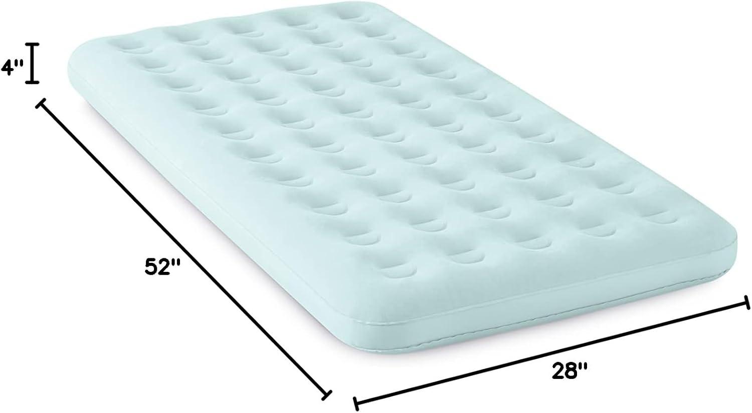 imageINTEX 66814EP Bear Kidz Inflatable Travel Bed Set Includes HandPump and Carry Bag Removable Mattress Quick Inflation Indoor Use 45quot x 70quot x 28quot