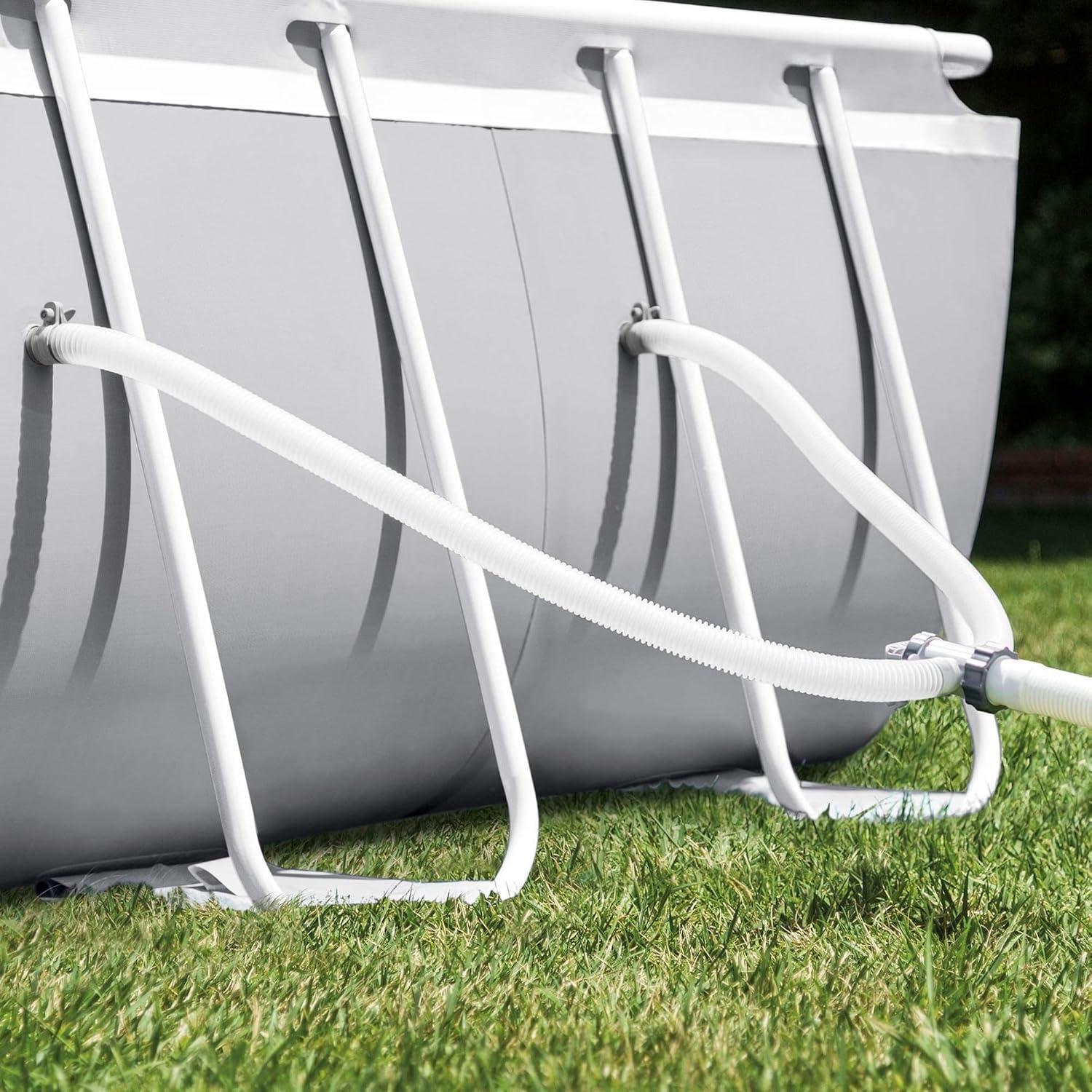 imageINTEX Above Ground Swimming Pool Set Prism Frame 166ft x 9ft x 48in with Pump ampamp Ladder20 x 10 x 48
