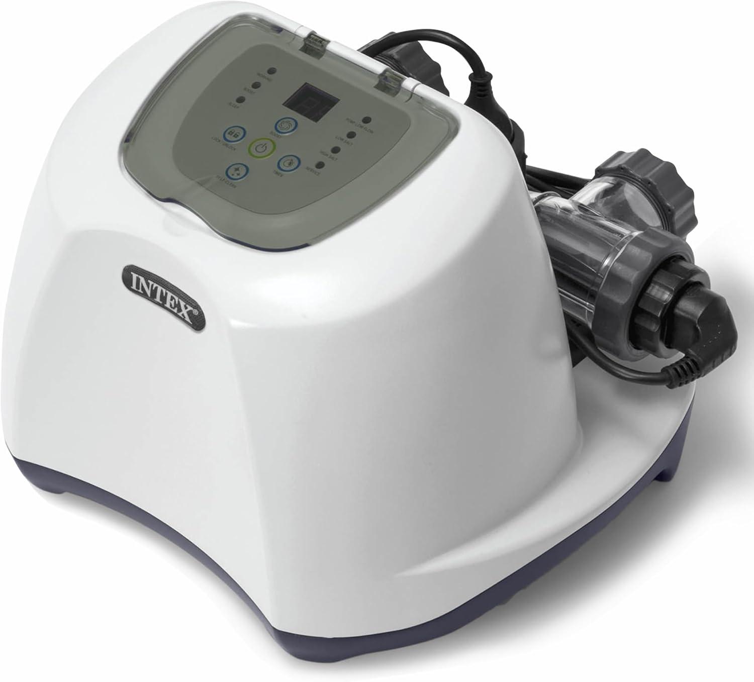 imageINTEX QS500 Krystal Clear Saltwater Chlorine System for Above Ground Pools Keeps Water Clean and Clear Reduces Chemical Use Up to 7000 Gal PoolsSaltwater System