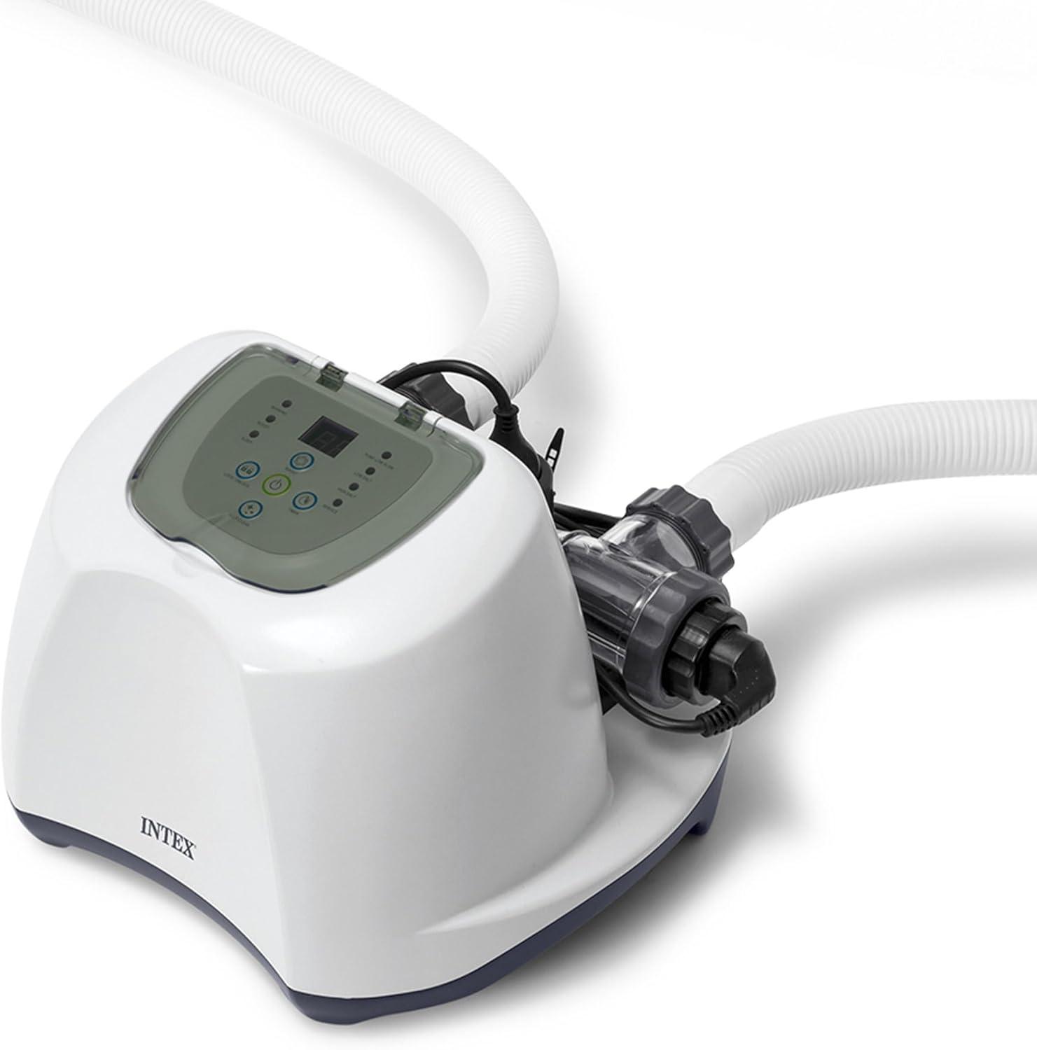 imageINTEX QS500 Krystal Clear Saltwater Chlorine System for Above Ground Pools Keeps Water Clean and Clear Reduces Chemical Use Up to 7000 Gal PoolsSaltwater System