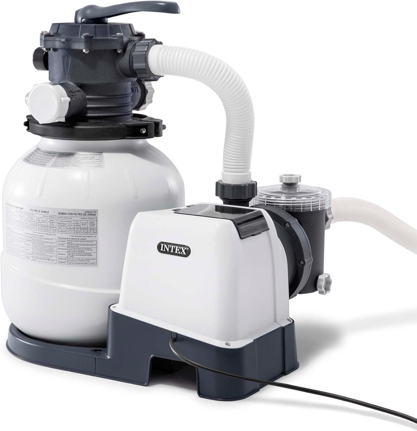 imageINTEX SX1500 Krystal Clear Sand Filter Pump 1500 GPH Pump Flow Rate Improved Circulation and Filtration Easy Installation2 100 GPH