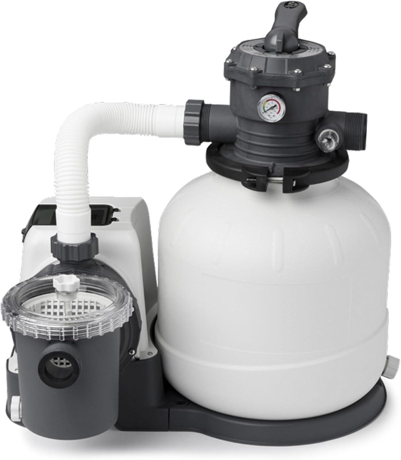 imageINTEX SX1500 Krystal Clear Sand Filter Pump 1500 GPH Pump Flow Rate Improved Circulation and Filtration Easy Installation2 800 GPH