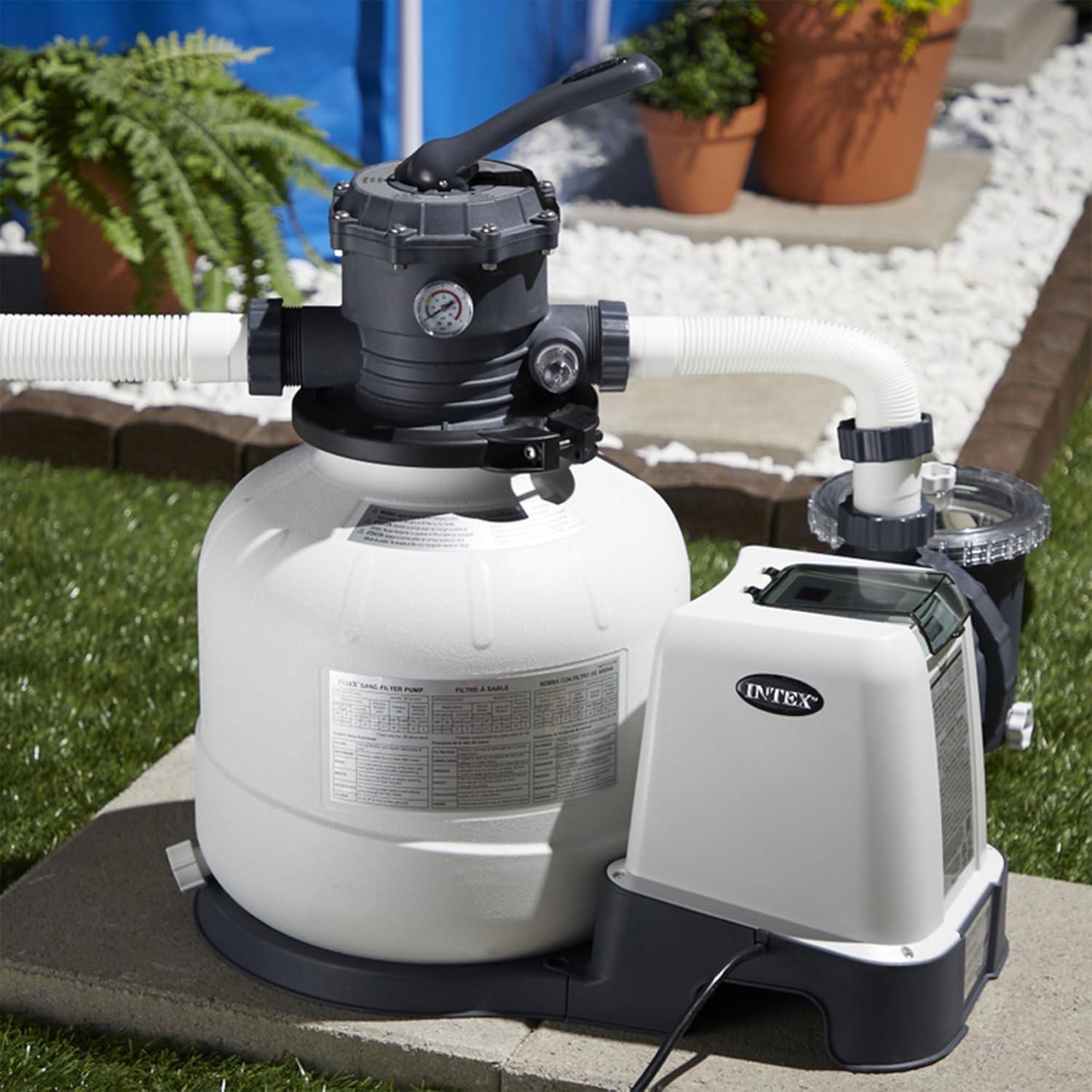 imageINTEX SX1500 Krystal Clear Sand Filter Pump 1500 GPH Pump Flow Rate Improved Circulation and Filtration Easy Installation2 800 GPH