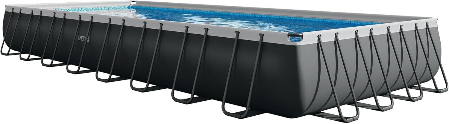 imageIntex 18 x 9 x 52quot Ultra XTR Rectangular Frame Swimming Pool Set with Pump Above Ground Backyard Large Rectangle Pool with 45Inch Deep Water32 x 16 x 52