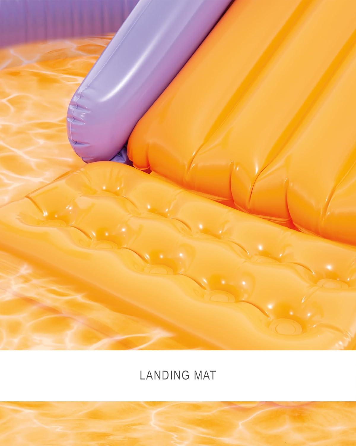 imageIntex 57440EP Inflatable Whale Spray Kiddie Pool for Kids 2 79quot x 77quot x 36quot Small BlowUp Splash Pool ampamp Sprinkler Backyard Toddler Play CenterMulticolor