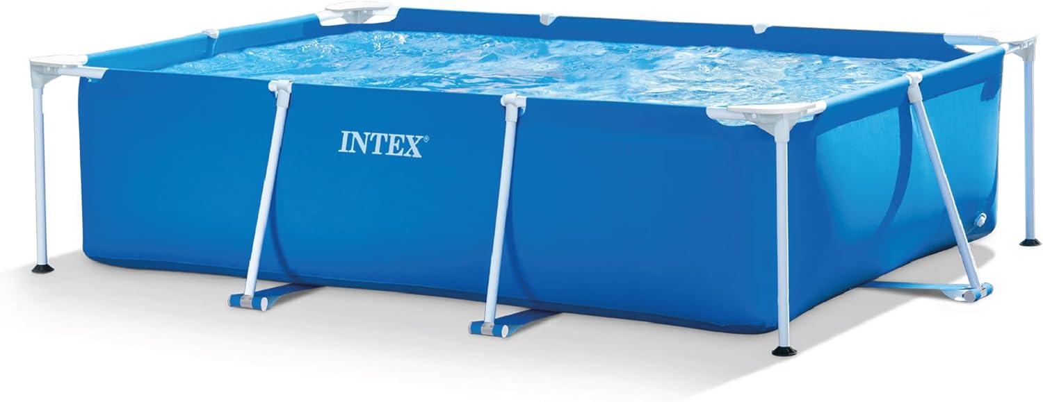 imageIntex AboveGround Swimming Pool Rectangular Frame 85ft x 26in Ages 6 and Up7 2 x 4 11 x 23