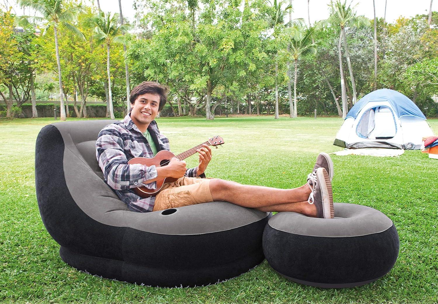 imageIntex Inflatable Ultra Lounge with Ottoman3 Pack