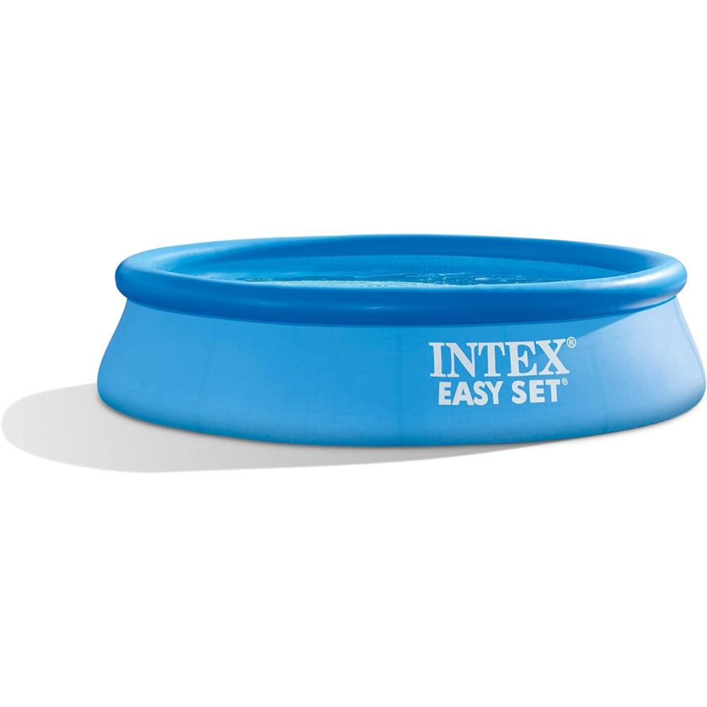 imageINTEX 26175EH Easy Set Inflatable Swimming Pool Set 18ft x 48in  Includes 1500 GPH Cartridge Filter Pump  Removable Ladder  Pool Cover  Ground Cloth8FT x 24IN
