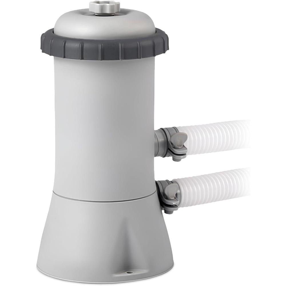 imageINTEX C1000 Krystal Clear Cartridge Filter Pump for Above Ground Pools 1000 GPH Pump Flow Rate  Improved Circulation and Filtration  Easy Installation  Improved Water Clarity  EasytoClean