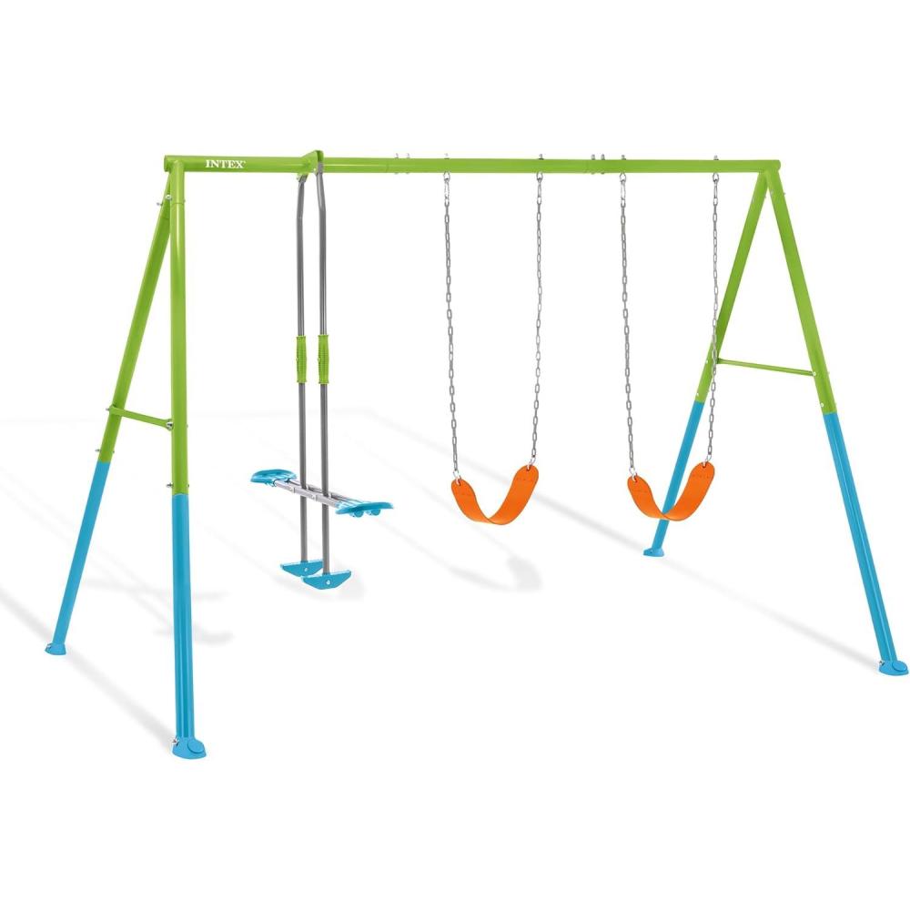 imageINTEX Heavy Duty Backyard Feature Swing SetThree Feature