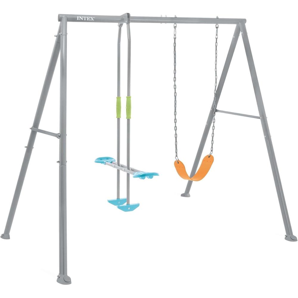 imageINTEX Heavy Duty Backyard Feature Swing SetTwo Feature