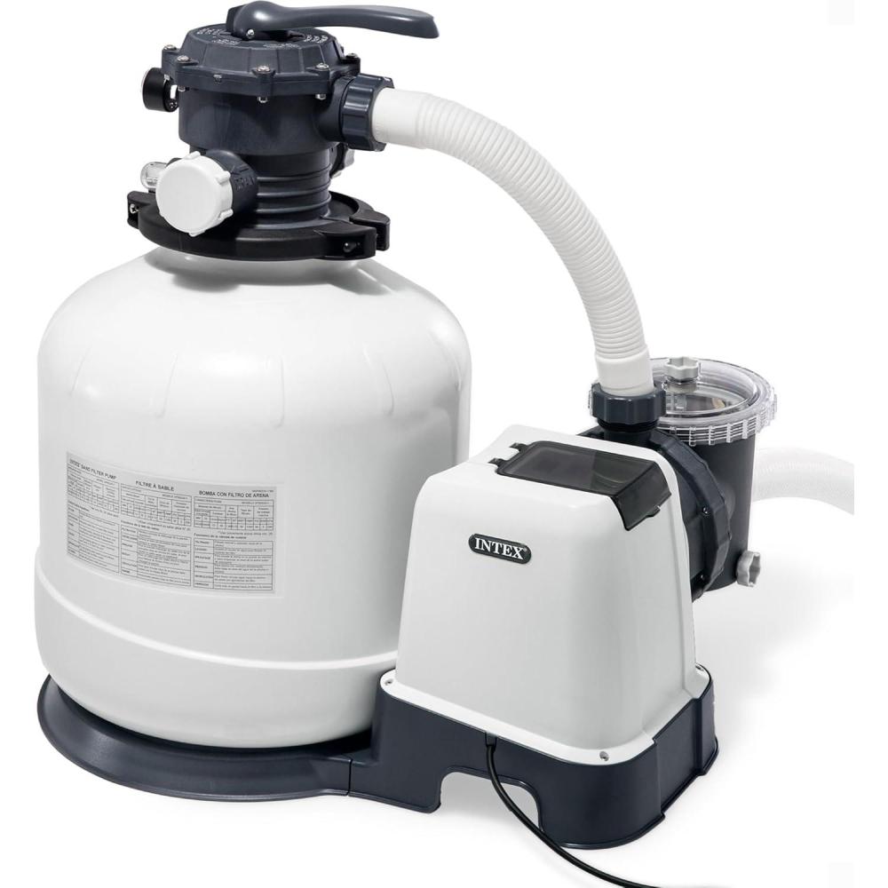 imageINTEX SX1500 Krystal Clear Sand Filter Pump 1500 GPH Pump Flow Rate Improved Circulation and Filtration Easy Installation3 000 GPH
