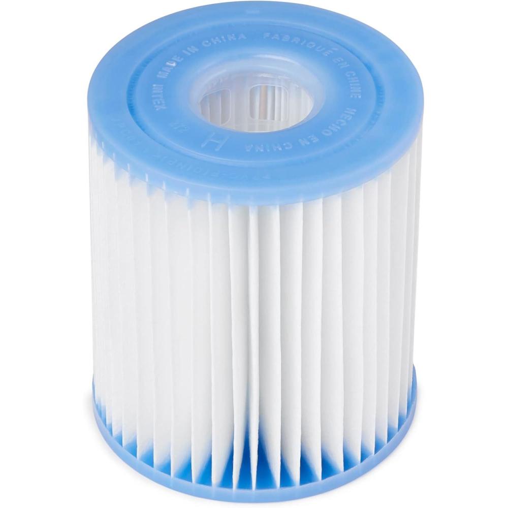 imageIntex 29007E Type H Pool Filter Cartridge Filter Pumps  EasytoClean  Dacron Paper  Efficient Filtration  Single Pack