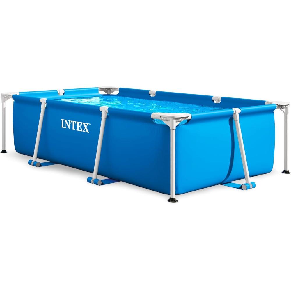 imageIntex AboveGround Swimming Pool Rectangular Frame 85ft x 26in Ages 6 and Up7 2 x 4 11 x 23