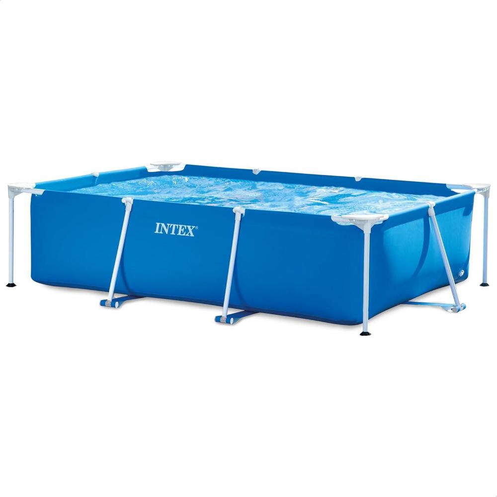 imageIntex AboveGround Swimming Pool Rectangular Frame 85ft x 26in Ages 6 and Up8 6 x 5 3 x 25