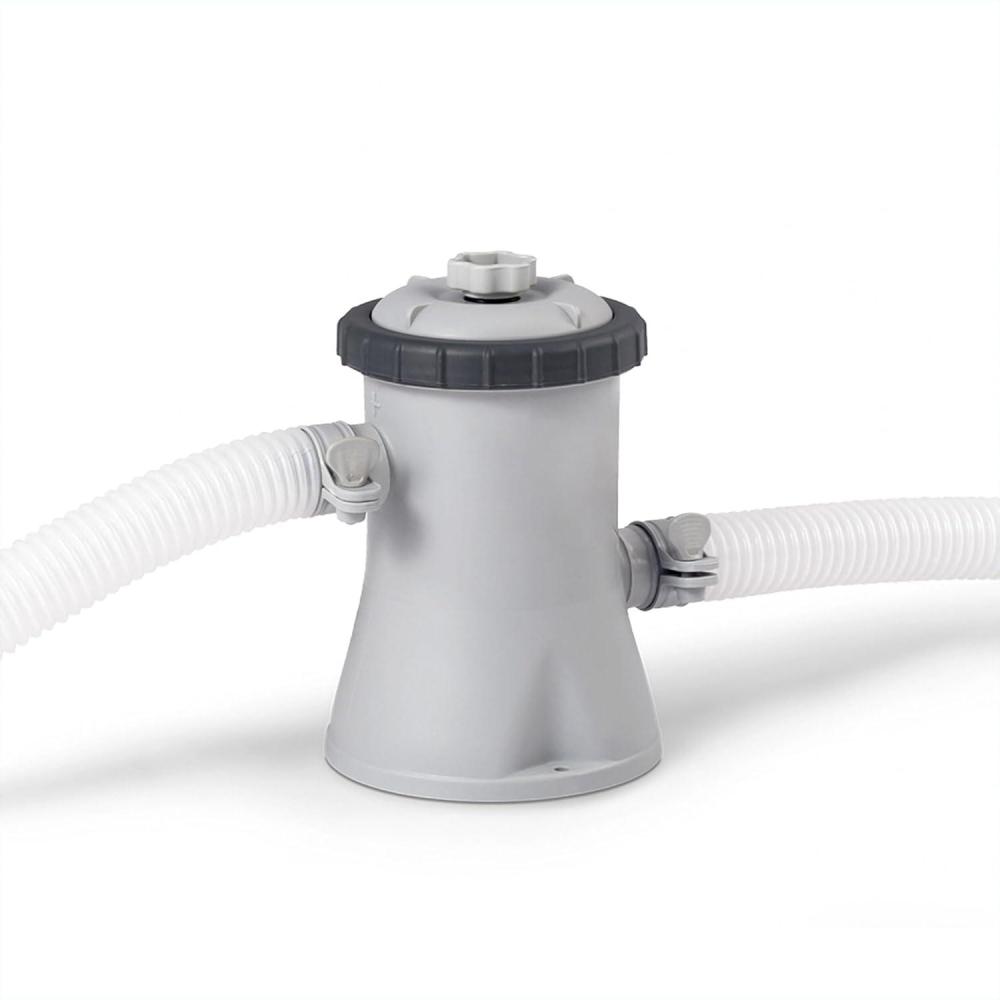 imageIntex C330 Krystal Clear Cartridge Filter Pump for Above Ground Pools 330 GPH Pump Flow Rate  Improved Circulation and Filtration  Easy Installation  Improved Water Clarity  EasytoClean