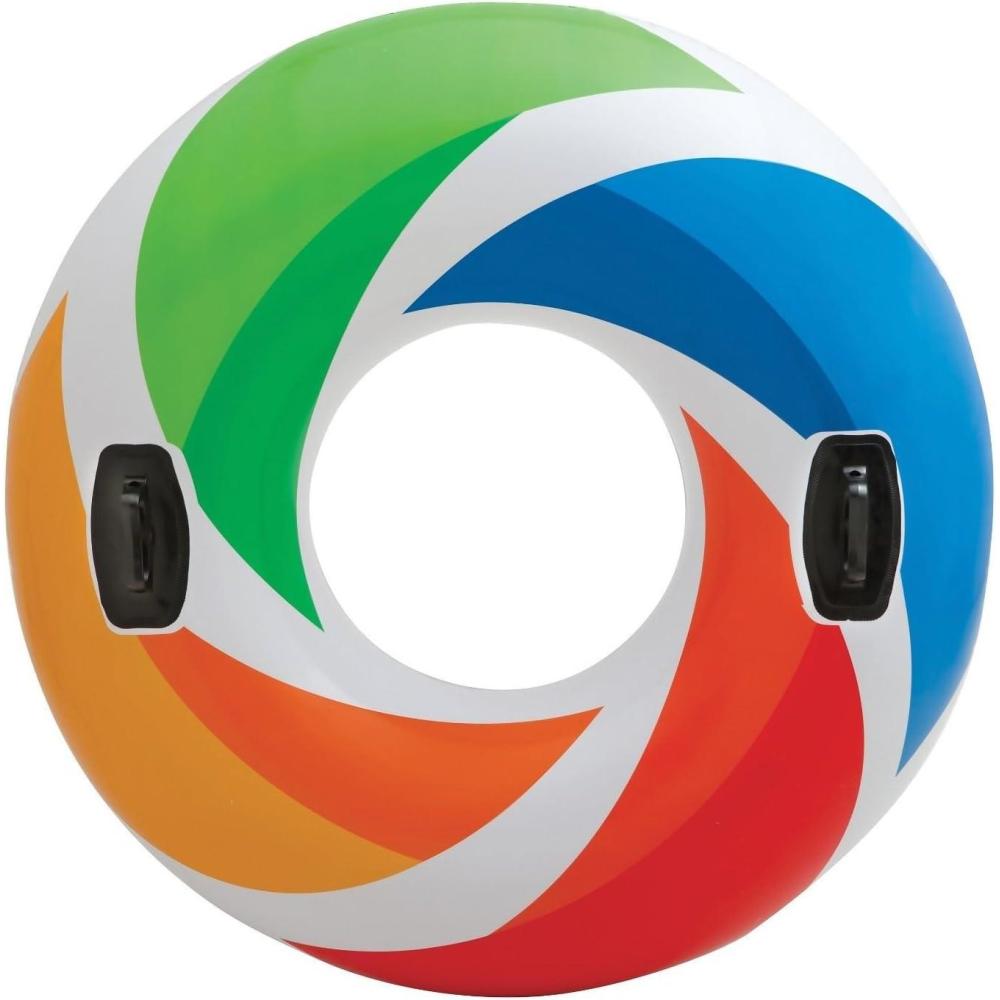 imageIntex Color Whirl Swimming Pool Float Tube with Handle 48 inch