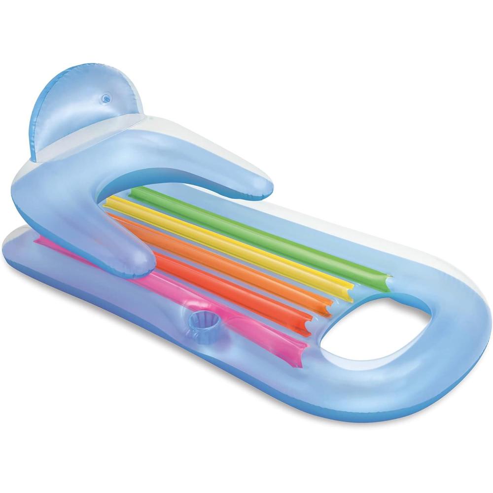 imageIntex King Kool Inflatable Lounge 63quot X 335quot 1 Pack Colors May Vary