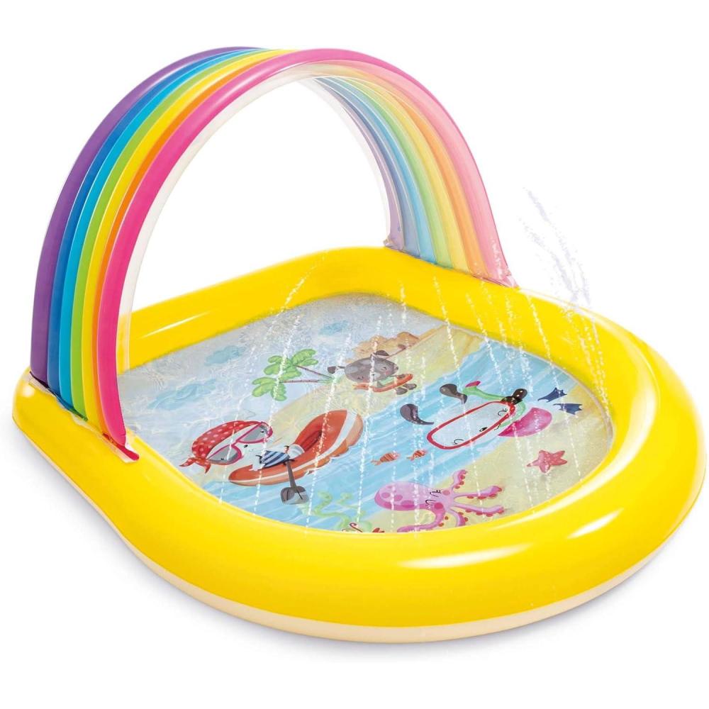 imageIntex Rainbow Arch Spray Pool Infltable Kids Pool for Ages 2 Multi
