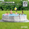 INTEX 26701EH Prism Frame Premium Above Ground Swimming Pool Set: 10ft x 30in – Includes 330 GPH Cartridge Filter Pump – SuperTough Puncture Resistant – Rust Resistant – 1185 Gallon Capacity(14′ x 42″)