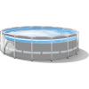 INTEX 26729EH 16ft x 48in Prism Frame Clearview Above Ground Swimming Pool Set, Includes 1500 GPH Cartridge Filter Pump, SuperTough Puncture Resistant, Rust Resistant, 5061 Gallon Capacity(16′ x 48″)