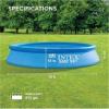 INTEX 28106EH Easy Set Inflatable Swimming Pool: 8ft x 24in – Puncture-Resistant Material – Quick Inflation – 513 Gallon Capacity – 18in Water Depth(10FT x 24IN)