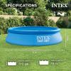 INTEX 28106EH Easy Set Inflatable Swimming Pool: 8ft x 24in – Puncture-Resistant Material – Quick Inflation – 513 Gallon Capacity – 18in Water Depth(8FT x 24IN)