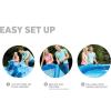 INTEX 28120EH Easy Set Inflatable Swimming Pool: 10ft x 30in – Puncture-Resistant Material – Quick Inflation – 1018 Gallon Capacity – 23in Water Depth
