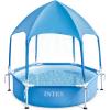 INTEX 28209EP 6ft x 15in Canopy Metal Frame Above Ground Kiddie Baby Swimming Pool with Built-in Canopy Sprayer, Puncture-Resistant Material, Easy to Assemble, 185 Gallon Capacity