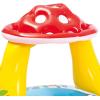 INTEX 57114EP Mushroom Baby Pool: Built-In Mushroom Shade – Soft Inflatable Floor – Durable Vinyl – Ages 1-3 – 40″ x 35″