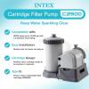 INTEX C2500 Krystal Clear Cartridge Filter Pump for Above Ground Pools: 2500 GPH Pump Flow Rate – Improved Circulation and Filtration – Easy Installation – Improved Water Clarity – Easy-to-Clean(2 500 Gallons Per Hour)
