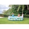 Intex 56483EP Inflatable 8.5′ x 5.75′ Swim Center Family Pool for 2-3 Kids, Backyard Splash Pool for Children 6+ Years Old, 198-Gallons, Blue & White(Multicolor)