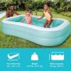 Intex 57181EP Swim Center Inflatable Family Pool: 159 Gallon Capacity – 90″ x 60″ x 19″ – Color May Vary(Cyan)