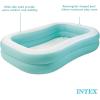 Intex 57181EP Swim Center Inflatable Family Pool: 159 Gallon Capacity – 90″ x 60″ x 19″ – Color May Vary(Cyan)