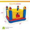 Intex Inflatable Colorful Jump-O-Lene Castle Bounce House, for 2 Kids Ages 3-6 – Large Blow-Up Indoor Outdoor Children’s Bouncer Jumper Playhouse