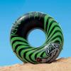 Intex River Rat 48 Inch Inflatable Vinyl Towable Boat Floating Tube Raft for Swimming Pool and Lake in Green Rat or Graffiti Rat Design, Color Varies(18 Pack)