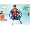 Intex River Rat 48 Inch Inflatable Vinyl Towable Boat Floating Tube Raft for Swimming Pool and Lake in Green Rat or Graffiti Rat Design, Color Varies(24 Pack)