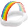Intex 57141EP Round Inflatable Rainbow Cloud Outdoor Baby Pool for Ages 1-3 Years Old